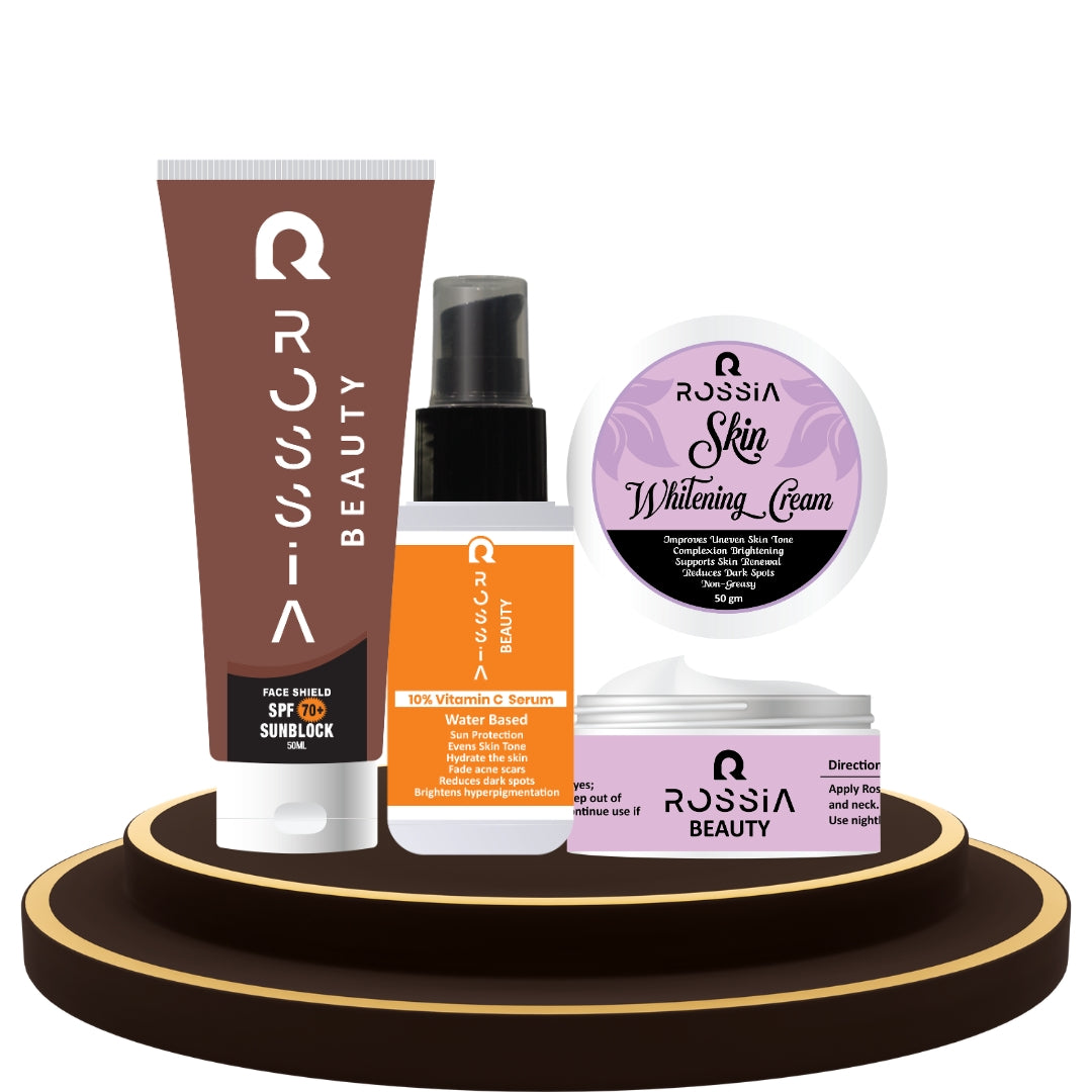 Rossia Beauty ultimate brightening Skin protection bundle