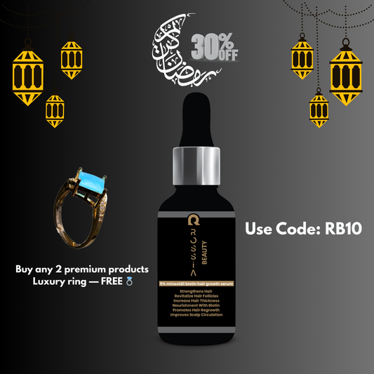 5% minoxidil & biotin hair growth serum