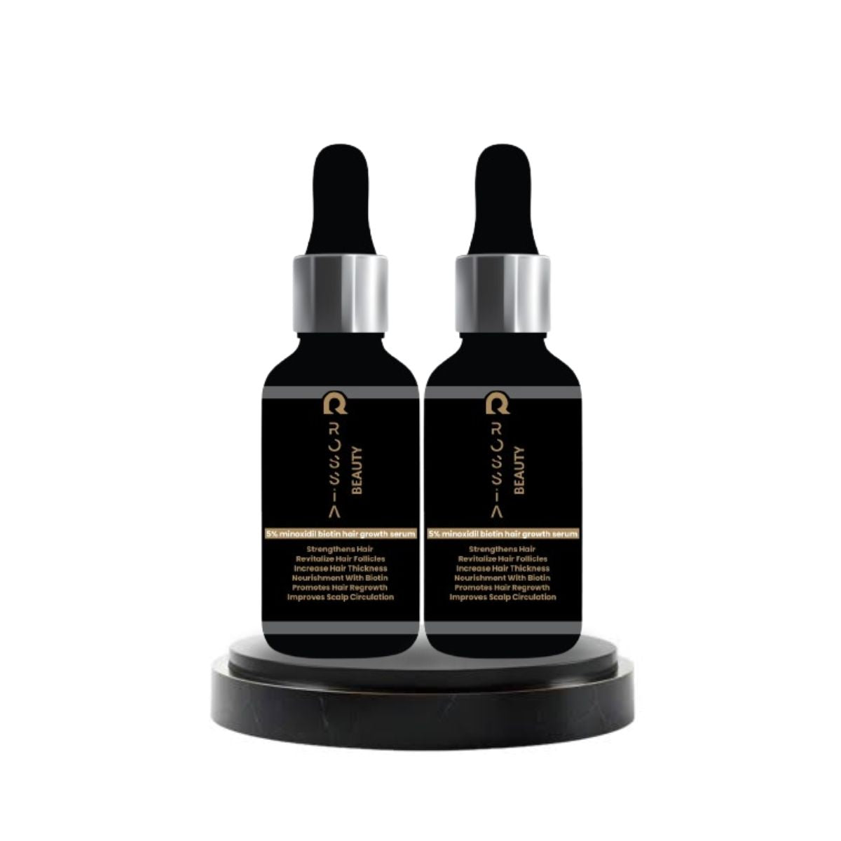 Pack Of Two/ 5% Minoxidil & Biotin Hair Growth serum