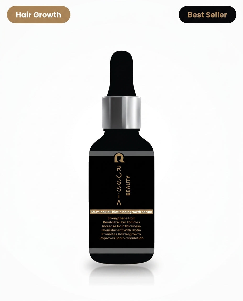 5% minoxidil & biotin hair growth serum