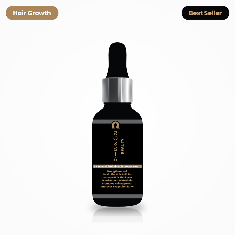 5% minoxidil & biotin hair growth serum